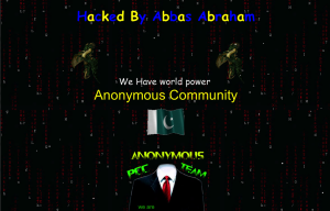 Anonymous Community website defacement