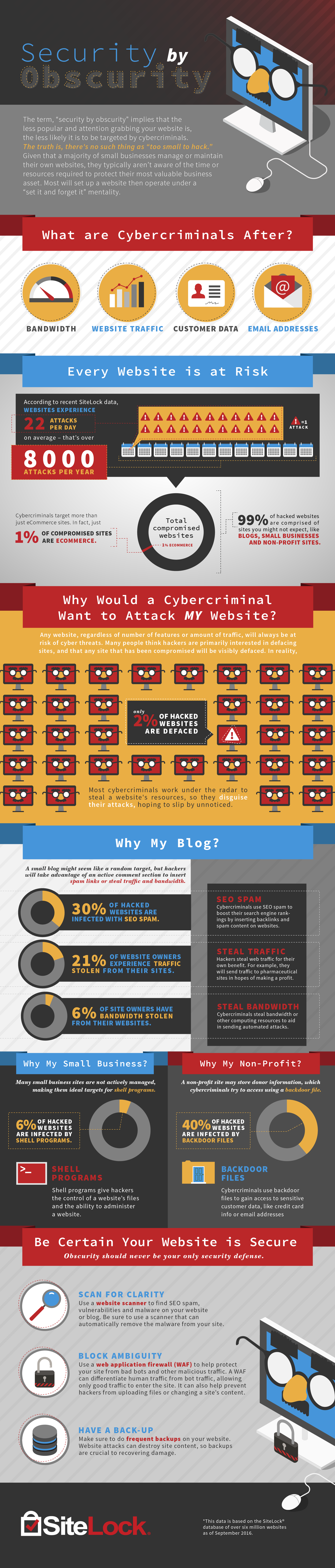 SiteLock Security by Obscurity Infographic